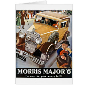 Morris Major 6 - Vintage britische Auto-Anzeige