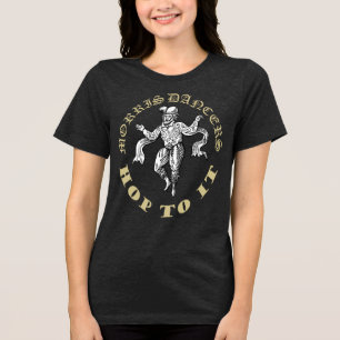 Morris Männer Springen Los Lustige Vintage-Illustr Tri-Blend Shirt