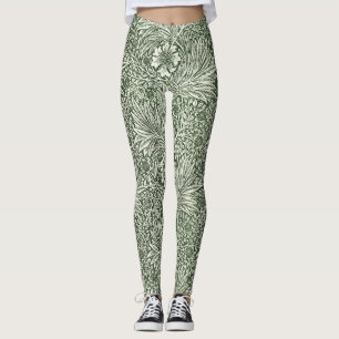 Morris Marigold Vintag 1875 Grüne Blume Leggings