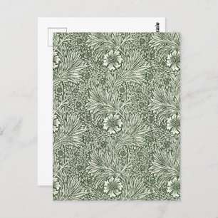 Morris Marigold Vintag 1875 Grüne Blume Postkarte
