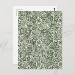 Morris Marigold Vintag 1875 Grüne Blume Postkarte