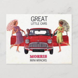 Morris Mini Minor 1963 Postkarte