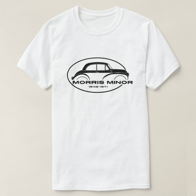 Morris Minor Classic British Car T-Shirt (Design vorne)