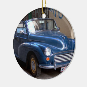 Morris Minor Convertible Tourist Keramikornament