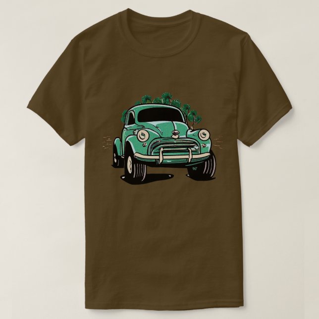 Morris Minor Monster Truck T-Shirt (Design vorne)