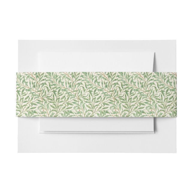 Morris - Muster für antike Weiden und Blätter Einladungsbanderole (Vorderseite Beispiel)