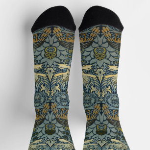 Morris - Muster für Vintage Peacock- und Dragon-Bl Socken