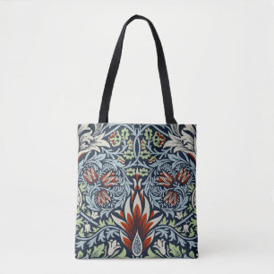 Morris Navy Blau Schlangenkopf-Blumenmuster Tapete