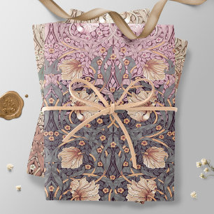 Morris Pimpernel Floral Pattern Wrapping Paper Geschenkpapier Set