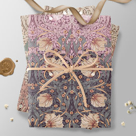 Morris Pimpernel Floral Pattern Wrapping Paper Geschenkpapier Set