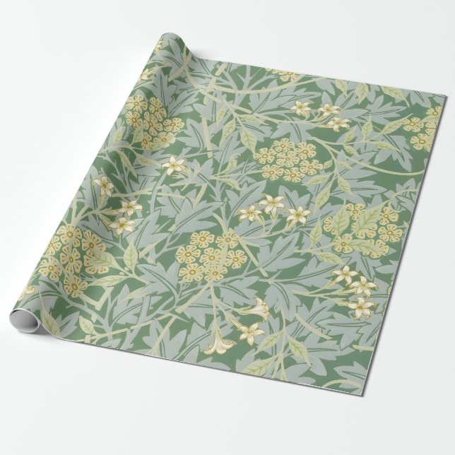 Morris Rebe und Jasmingarten-Blumen-Klassiker Geschenkpapier (Ungerollt)