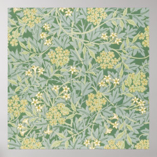 Morris Rebe und Jasmingarten-Blumen-Klassiker Poster
