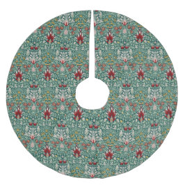 Morris Snakeshead Floral Classic Botanical Green Polyester Weihnachtsbaumdecke