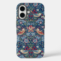Morris Strawberry Thief Classic Indigo Blau Fein
