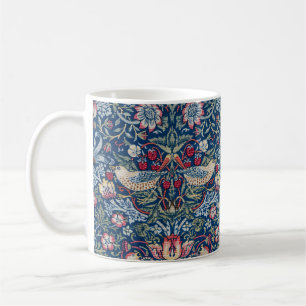 Morris Strawberry Thief Classic Indigo Blau Fein Kaffeetasse