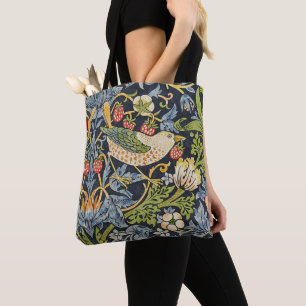 Morris Strawberry Thief Navy Blau Vintage Fine Art