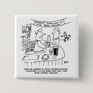 Morris Tanzen in Pub. Traditionelles Morris-Tanzen Button