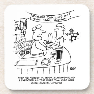 Morris Tanzen in Pub. Traditionelles Morris-Tanzen Getränkeuntersetzer