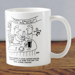 Morris Tanzen in Pub. Traditionelles Morris-Tanzen Kaffeetasse