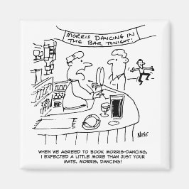 Morris Tanzen in Pub. Traditionelles Morris-Tanzen Magnet