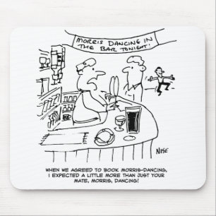 Morris Tanzen in Pub. Traditionelles Morris-Tanzen Mousepad