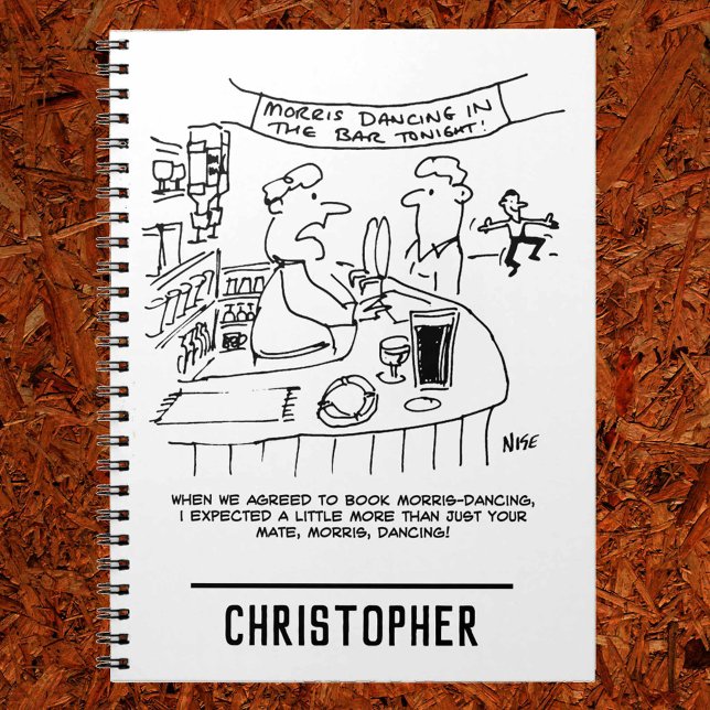 Morris Tanzen in Pub. Traditionelles Morris-Tanzen Notizblock (Von Creator hochgeladen)