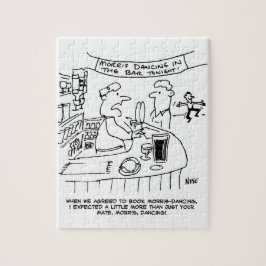 Morris Tanzen in Pub. Traditionelles Morris-Tanzen Puzzle