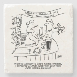 Morris Tanzen in Pub. Traditionelles Morris-Tanzen Steinuntersetzer