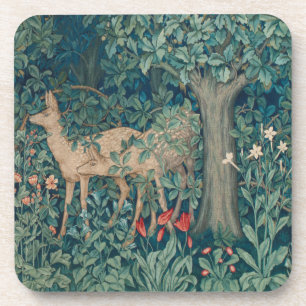 Morris Tapestry Forest Pair of Deer Getränkeuntersetzer