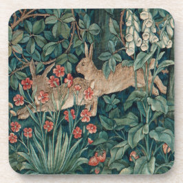 Morris Tapestry Forest Rabbits Getränkekarte Getränkeuntersetzer