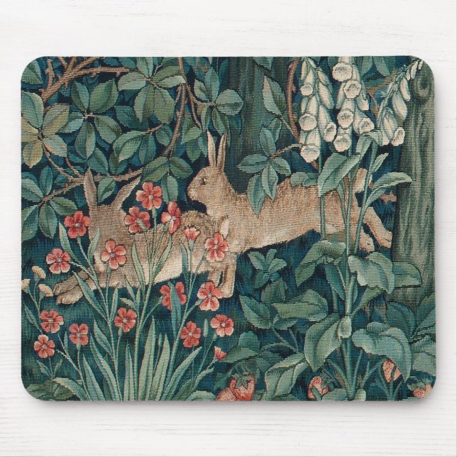 Morris Tapestry Rabbits Mousepad (Vorne)
