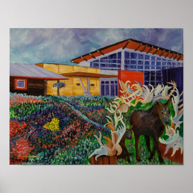 Morris Thompson Cultural Centre, Fairbanks Alaska Poster (Vorne)