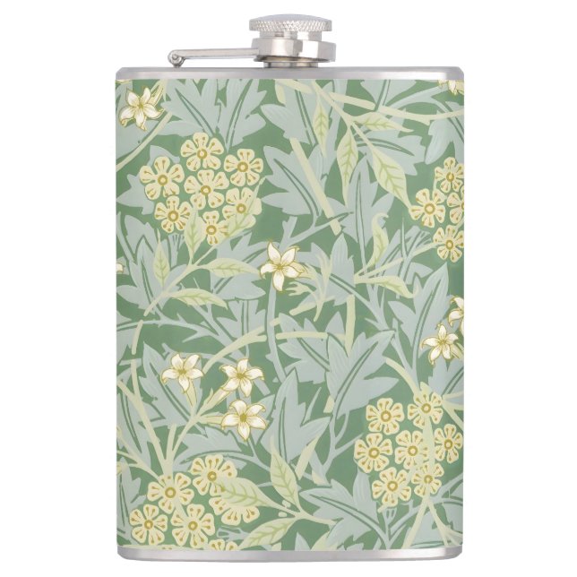 Morris Vine & Jasmine Garden Blume Classic Flachmann (Vorderseite)