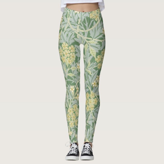 Morris Vine & Jasmine Garden Blume Classic Leggings (Vorderseite)