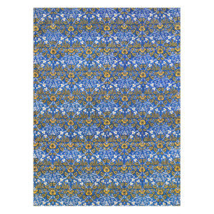 Morris Vintag 1882 Blaues Hintergrund Blume Muster Tischdecke