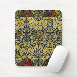 Morris Vintag 1890 Tulip & Rose Muster Golden Mousepad