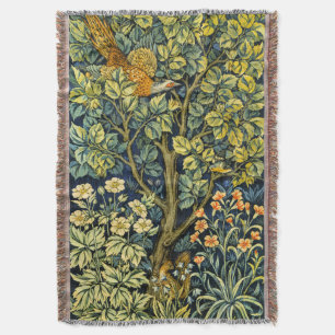 Morris Vintag Pheasant Eichhörnchen und Blume Must Decke