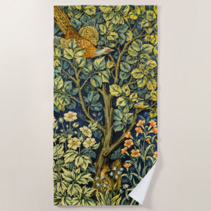 Morris Vintag Pheasant Eichhörnchen und Blume Must Strandtuch