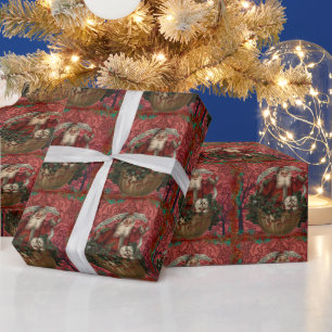 Morris Vintag Santa Claus   Urlaub Geschenkpapier