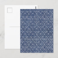 Morris Vintage 1882 Blaue Hintergrund-Blumenmuster