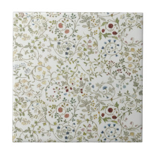 Morris vintage Windrush Stickerei Blumenmuster Fliese