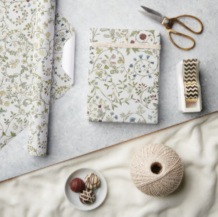 Morris vintage Windrush Stickerei Blumenmuster Geschenkpapier