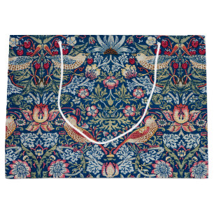 Morris - Vintages Erdbeerdieb-Blumenmuster Große Geschenktüte