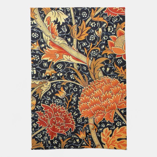 Morris - Vintages Muster Geschirrtuch (Vertikal)
