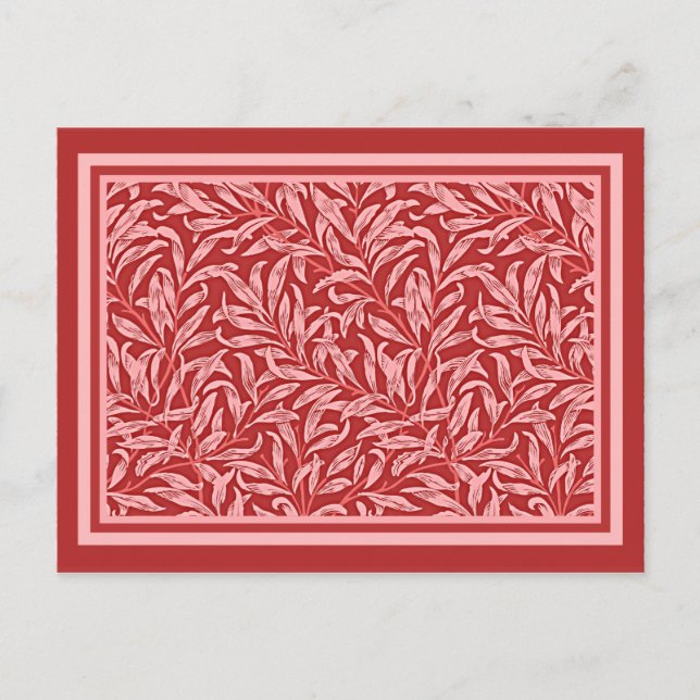 Morris - Willow Bough in deep maul Postcard Postkarte (Vorderseite)