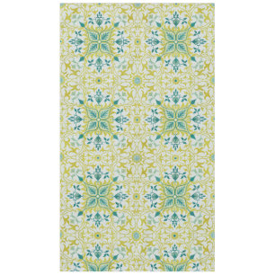 Morris Yellow Turquoise Vine & Blume Muster Tischdecke