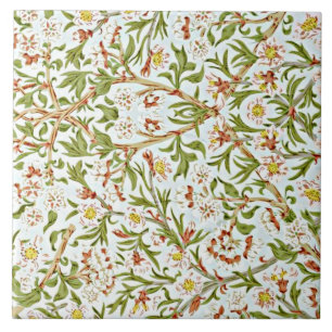 Morris - Zartes Blütenmuster Fliese