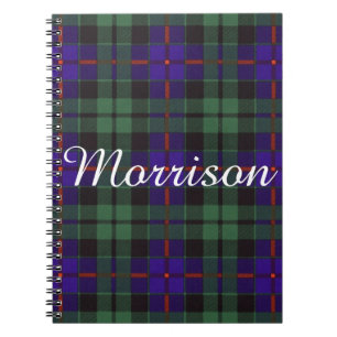 Morrison-Clan karierter schottischer Tartan Notizblock