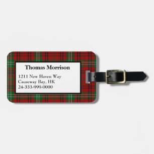Morrison Clan Tartan Plaid Gepäckanhänger