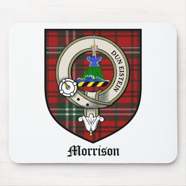 Morrison-Clan-Wappen-AbzeichenTartan Mousepad (Vorne)